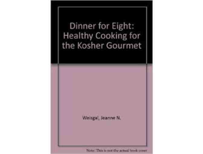 Autographed Copy of "Dinner for Eight: Healthy Cooking for the Kosher Gourmet" - Photo 1