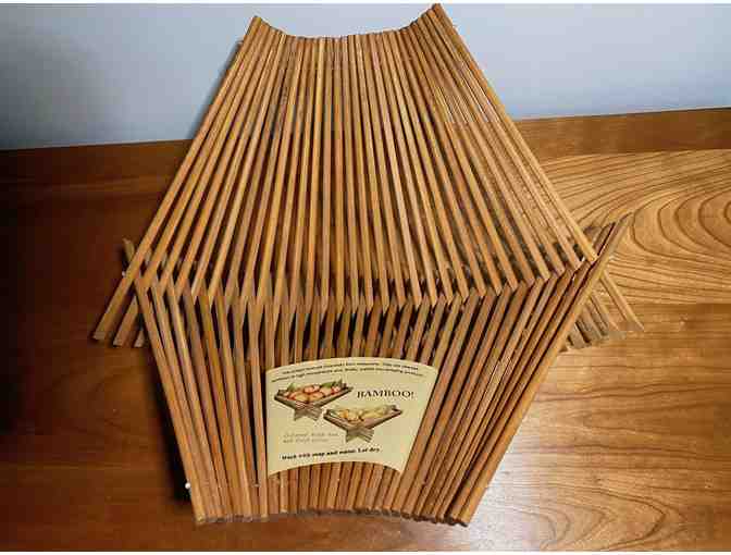 Folding Bamboo Basket Made from Recycled Chopsticks