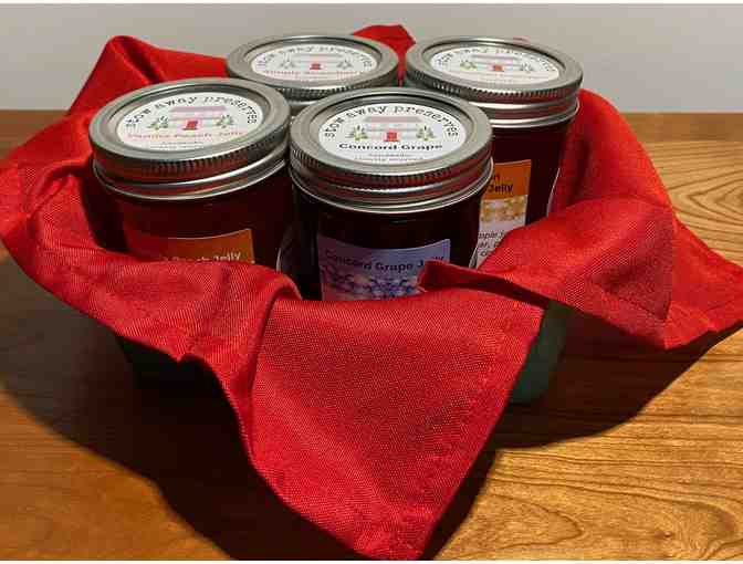 Stow Away Preserves Gift Basket of Jellies