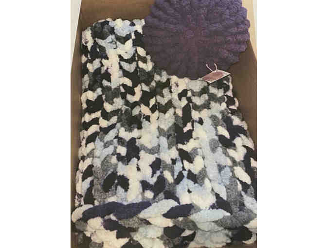 Handmade Afghan and Pillow