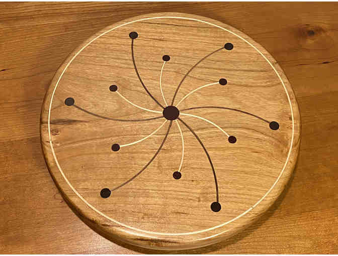 10-inch Lazy Susan with Wood Inlays