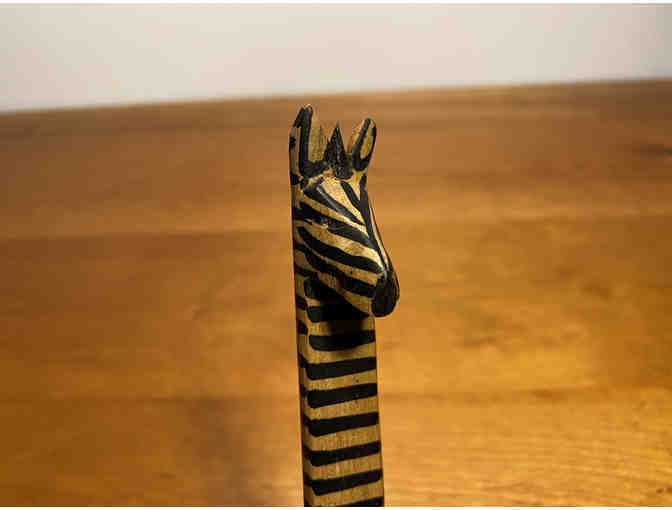 Kenyan Mahogany Zebra Salad Serving Set