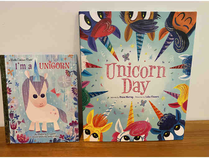 Unicorn Gift Set -- Quilt, 2 Books, and a Plush Baby Unicorn