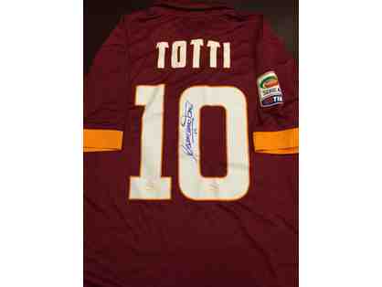 Autographed Roma Jersey by Francesco Totti