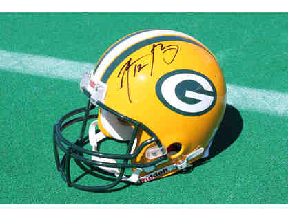 Aaron Rodgers Autographed Green Bay Packers Helmet
