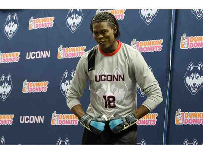 Andre Blake Autographed UConn Jersey and Player Picture