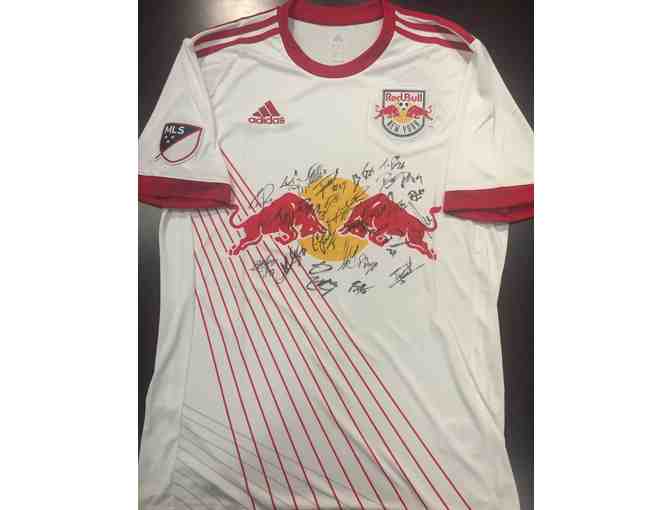 NY Red Bull Autographed Jersey & 4 Tickets to a Home Match