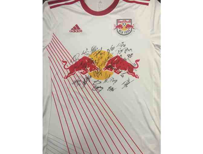 NY Red Bull Autographed Jersey & 4 Tickets to a Home Match
