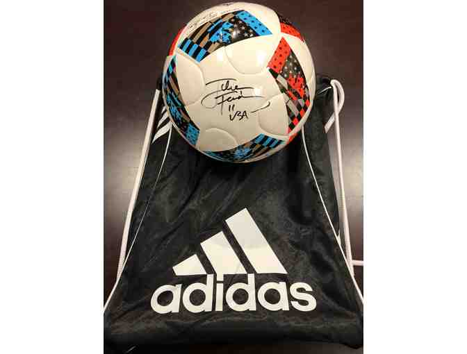 Julie Foudy Autographed Ball & Adidas Backpack