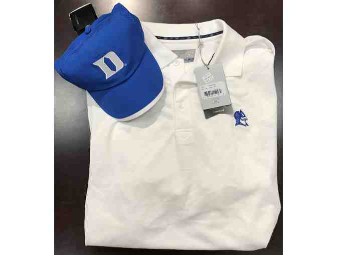 Coach Krzyzewski Autographed Book, Duke Hat & Polo