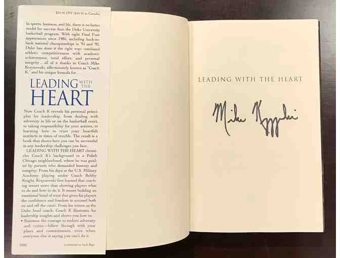 Coach Krzyzewski Autographed Book, Duke Hat & Polo