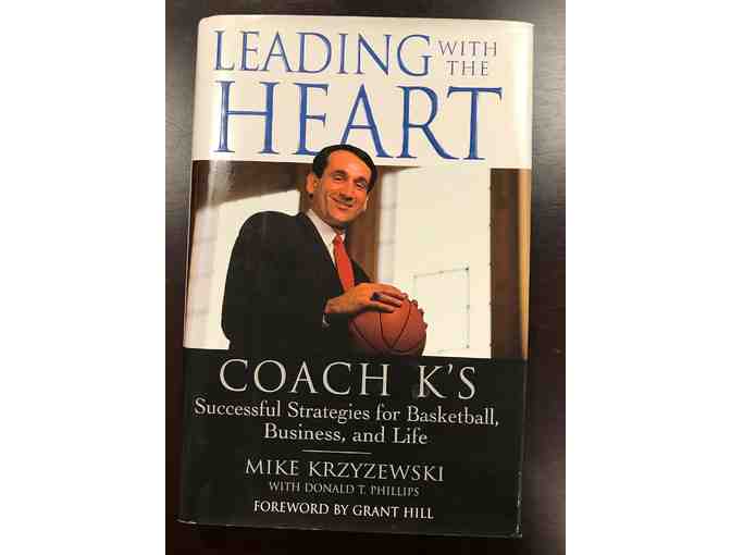 Coach Krzyzewski Autographed Book, Duke Hat & Polo