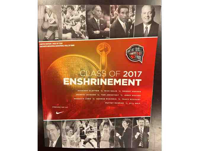 Authentically Hand-Signed by Rebecca Lobo & Class of 2017 Enshrinement Journal