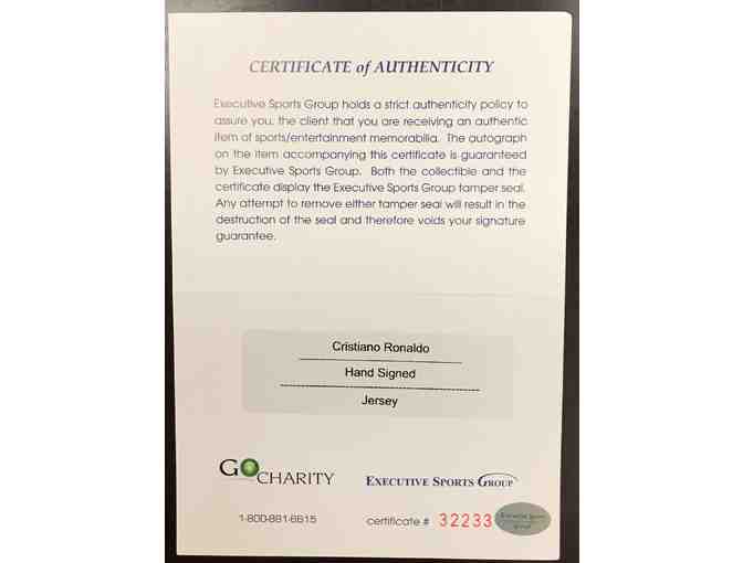 Cristiano Ronaldo Real Madrid Autographed Jersey