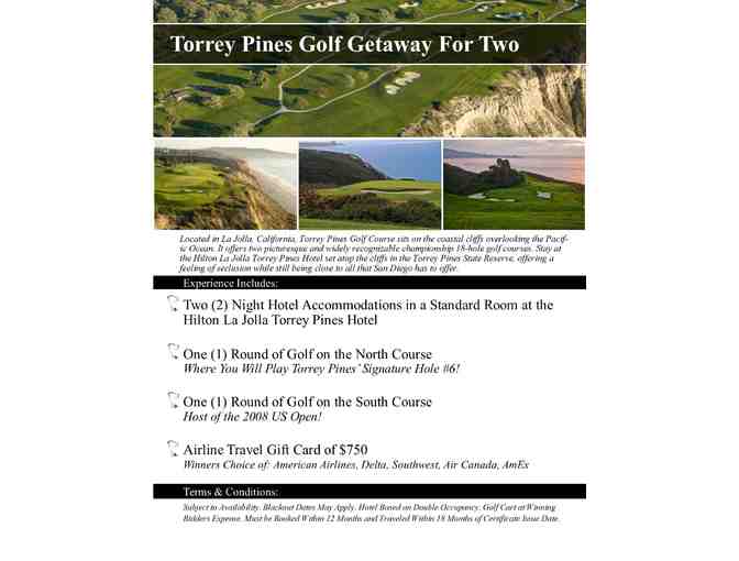 Torrey Pines Golf Getaway for Two