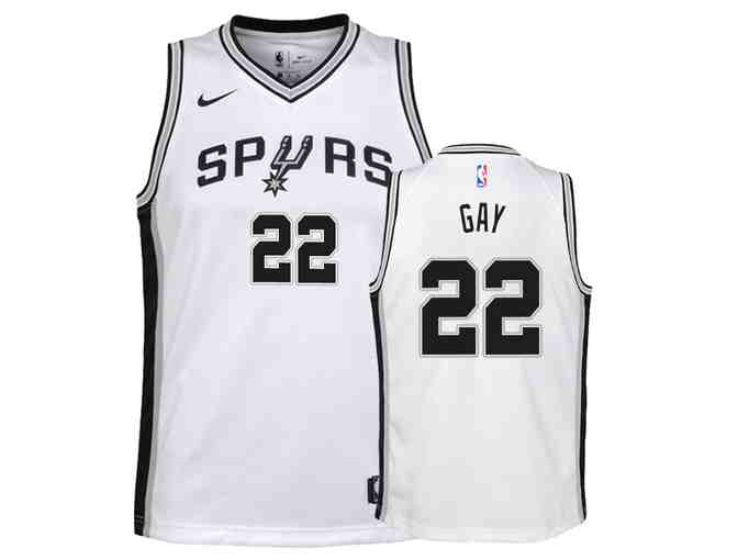 Rudy Gay Autographed San Antonio Spurs Jersey #22