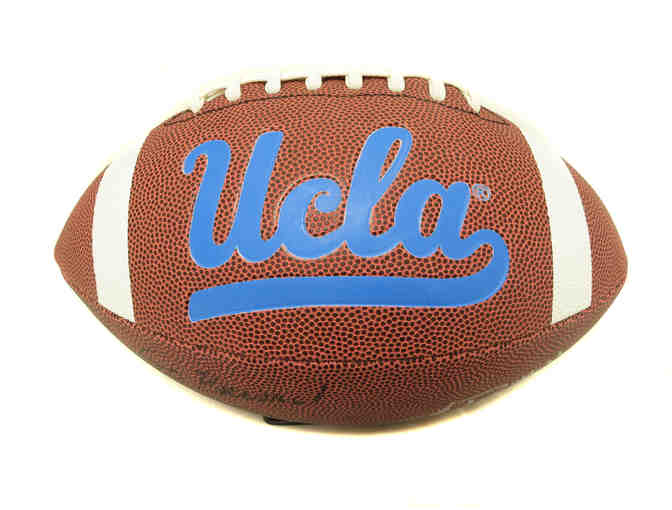 Jim Mora and Anthony Barr Signed UCLA Football - 1