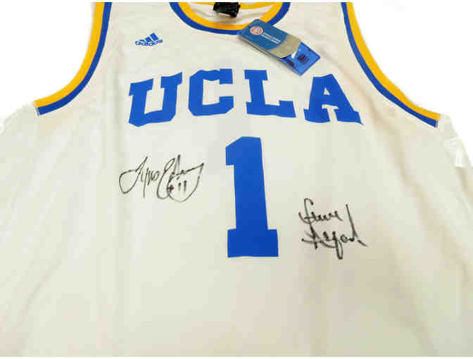 UCLA Basketball Jersey Signed by Coach Steve Alford and Tyus Edney