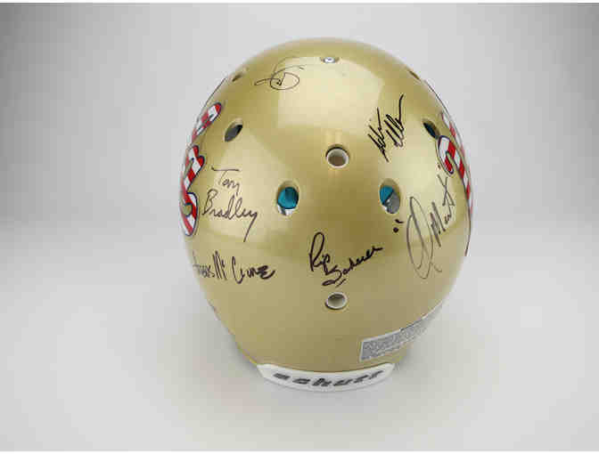 UCLA American Flag Replica Football Helmet Signed by UCLA Football Coaches