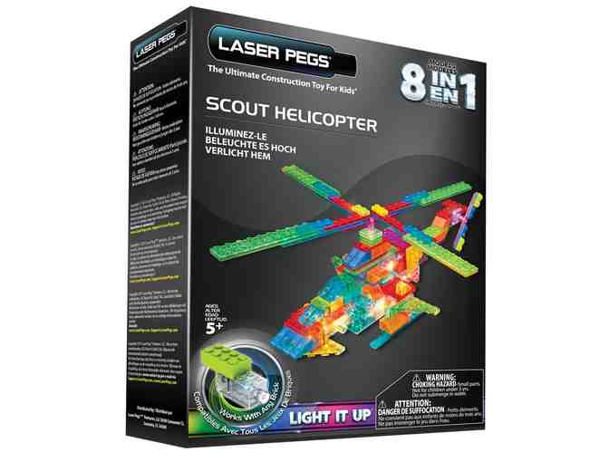 Laser Pegs 8-in-1 Scout Helicopter Kit