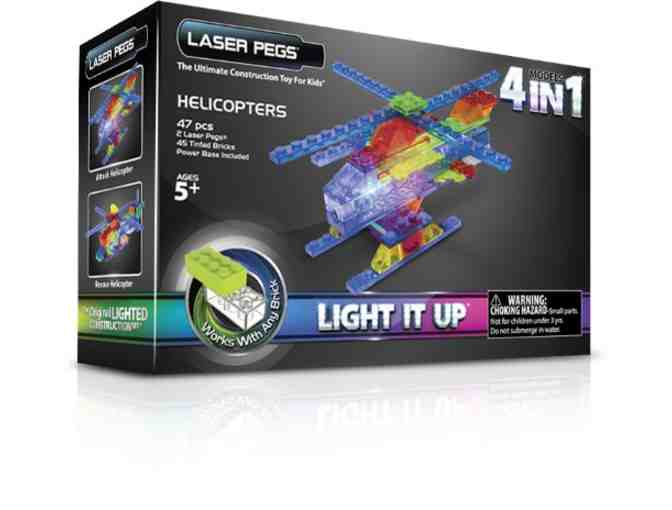 Laser Pegs 4-in-1 Helicopter Building Set