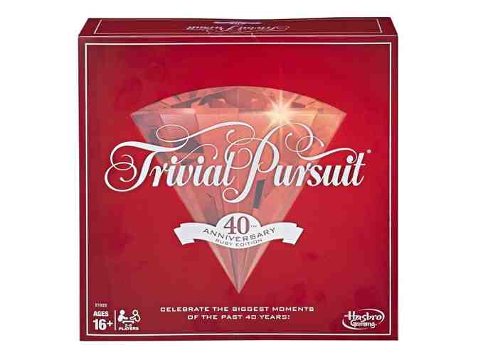 Hasbro - Trivial Pursuit 40th Anniversary Ruby Edition Game (ages 16+)