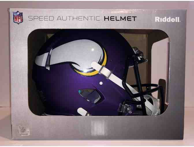 Autographed Minnesota Vikings Trevor Siemian Riddell Speed Authentic Helmet