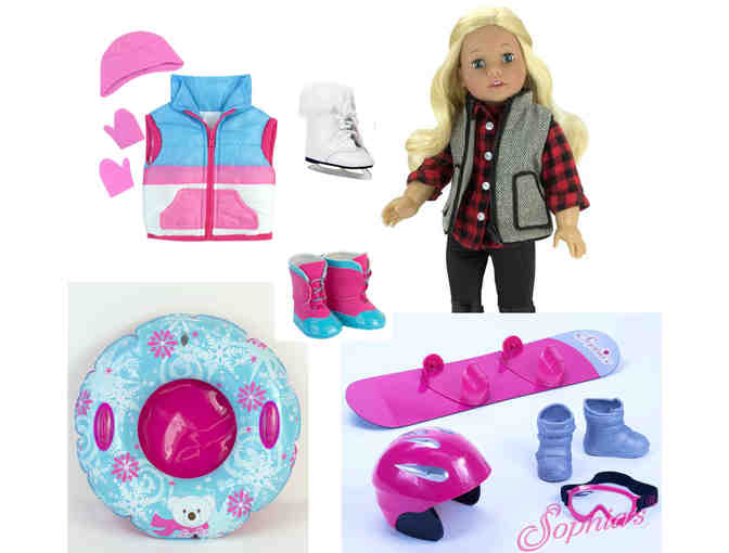 Sophia's - Winter Sports Doll Clothes and Accessory Set for 18 inch Dolls