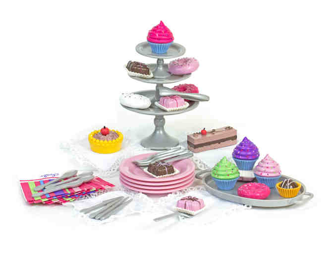Sophia's - Tea and Treat Set AND Dessert Display Set for 18 inch dolls (ages 5+)