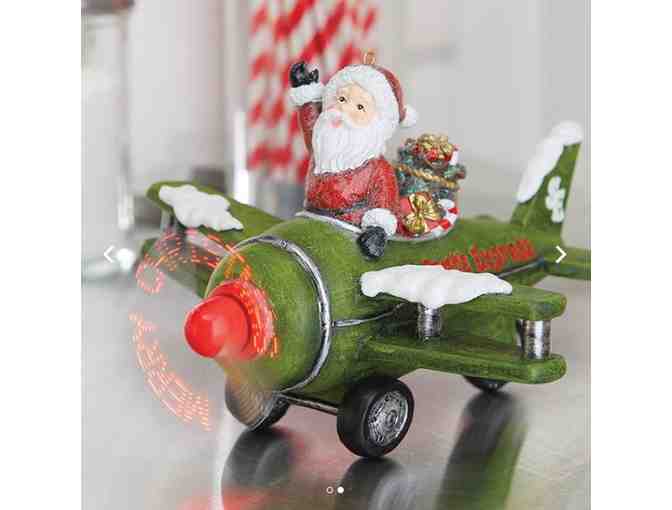 Animated Musical Santa in Plane