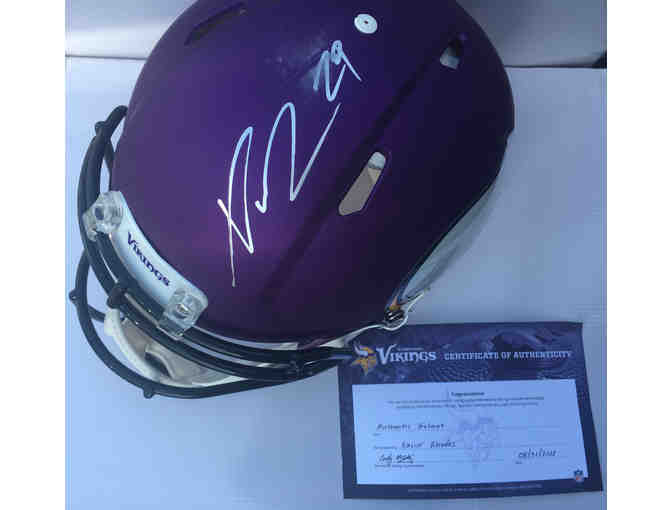 Autographed Minnesota Vikings Xavier Rhodes Riddell Speed Authentic Helmet