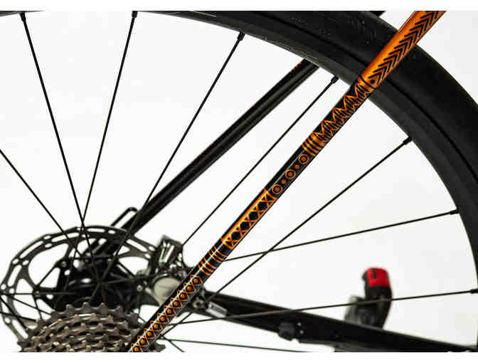 One-of-a-Kind, Hand Painted sz 54cm - Greece Themed - Felt FR Disc Bicycle