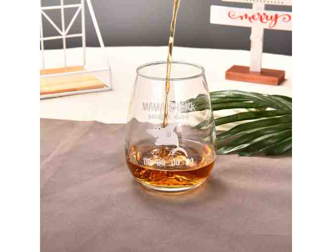 Stemless Wine Glass: Mama Shark Needs a Drink Do Do