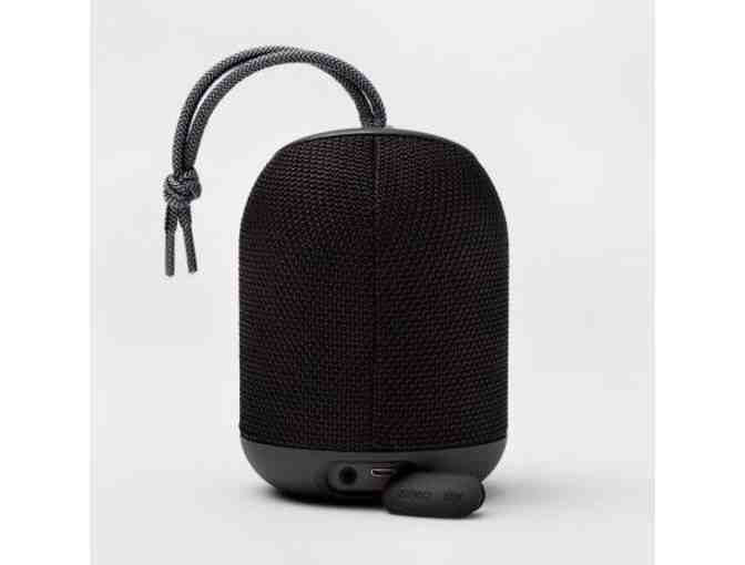 HeyDay Cylinder Portable Bluetooth Speaker with Strap - (Color: Black) - Photo 2