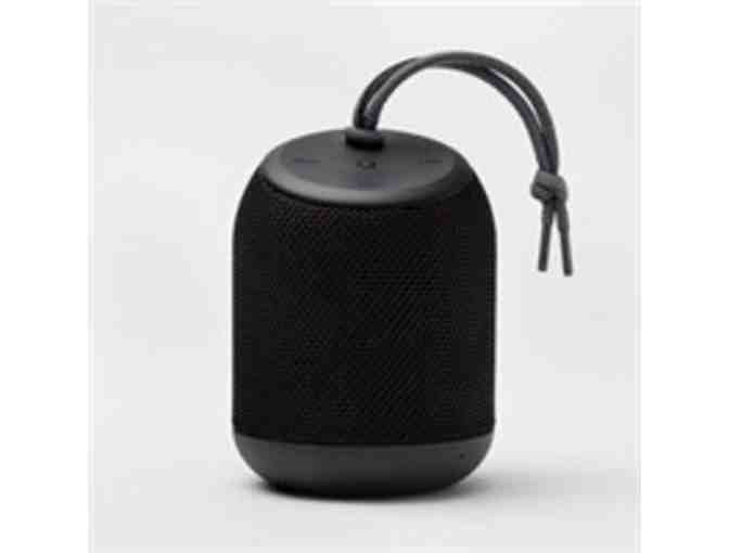 HeyDay Cylinder Portable Bluetooth Speaker with Strap - (Color: Black)