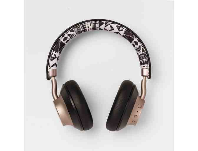 HeyDay Wireless On-Ear Headphones - (Color: Black Print/Gold)