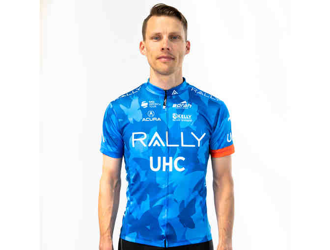 Rally UHC Cycling - Limited Edition UHCCF Butterfly Camo Team Jersey, Men's Size Large