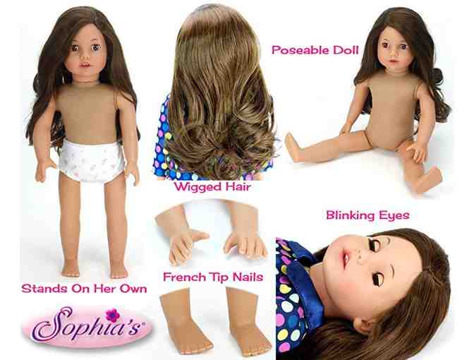 Sophia's 18' Soft Baby Doll: 'Catherine' - Brunette Doll (ages 5+) (unboxed)