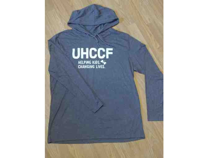 Mens's UHCCF Pullover Hood Tee - Dark Grey - Size X-Large - Photo 1