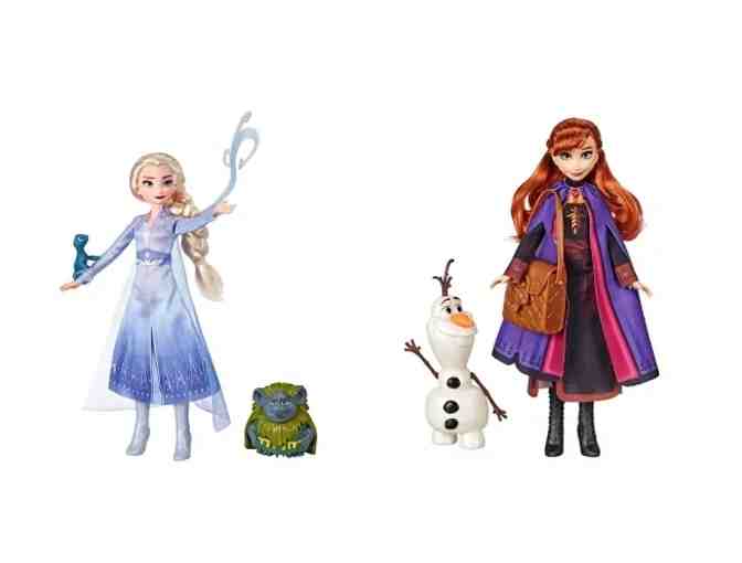 Disney Frozen 2 - Elsa, Anna Dolls  and Friends Olaf, Pabbie & Salamander
