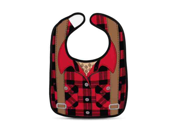 Fred Chill Baby Dressed to Spill - Lumberjack Bib Set with Saw Teether