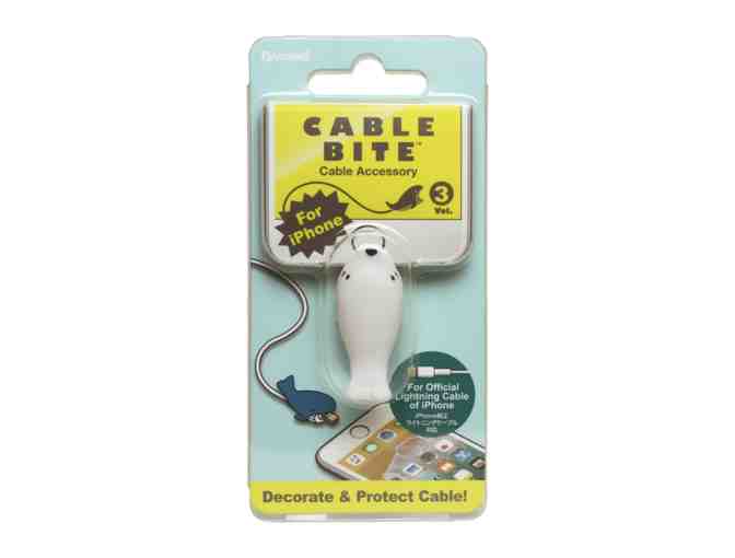 Set of 4 Cable Bites - Cable Accessories (Seal, Otter, Dolphin, Manatee)