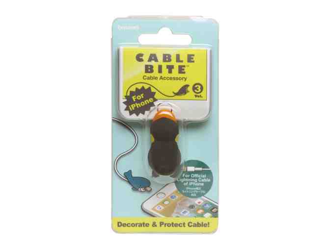 Set of 4 Cable Bites - Cable Accessories (Emperor Penguin, Grey Shark, Dolphin, Orca)