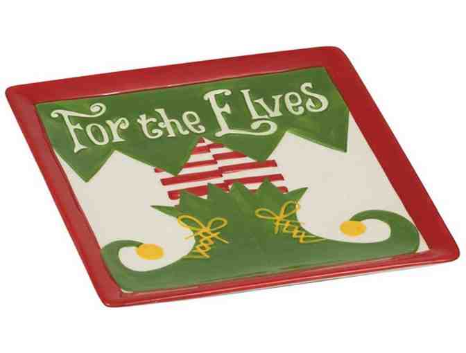 For The Elves - Cookie Plate AND Santa's Helper Towel