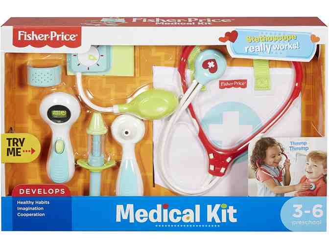 Fisher Price Medical Kit and Melissa/Doug Pediatric Nurse Set (8pcs) includes baby doll