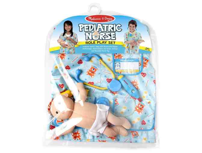 Fisher Price Medical Kit and Melissa/Doug Pediatric Nurse Set (8pcs) includes baby doll