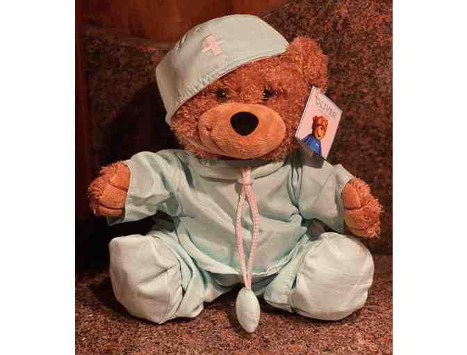 Front line Hero Oliver the Bear with Doctor Scrubs