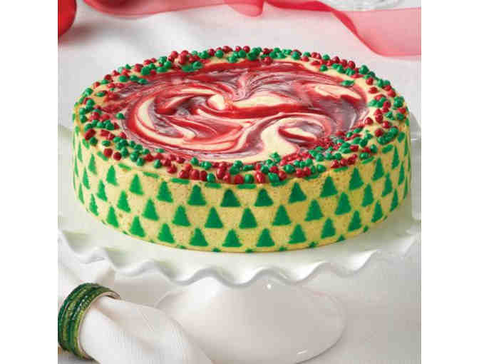 Junior's Cheesecake - Strawberry Swirl Designer Christmas Cheesecake