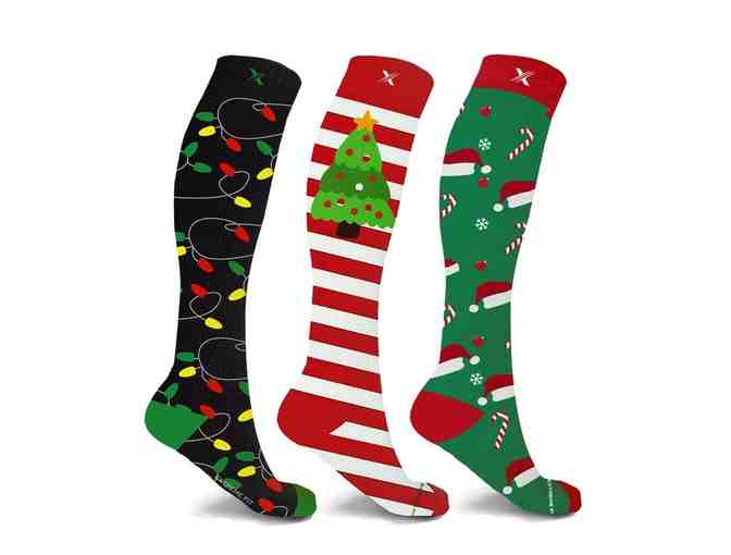 Compression Socks - Holiday Necessities - S/M - Pack of 3 Designs