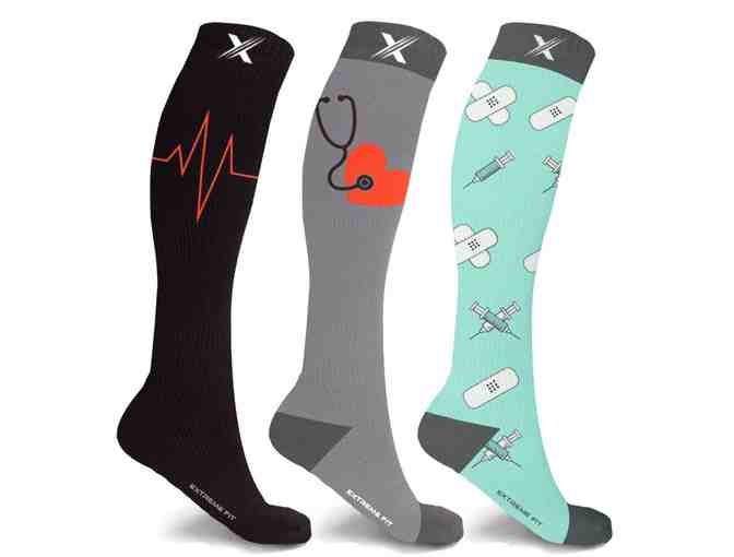 Compression Socks - Thera RX - L/XL - Pack of 3 Designs